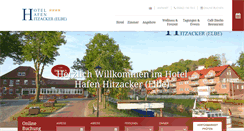 Desktop Screenshot of hotel-hafen-hitzacker-elbe.de
