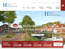 Tablet Screenshot of hotel-hafen-hitzacker-elbe.de
